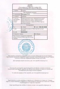 Апостиль на свидетельство о браке