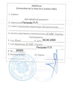 Апостиль на выдержку о несудимости